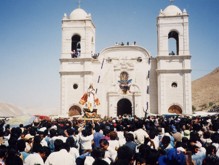 Peregrinos en el Santuario